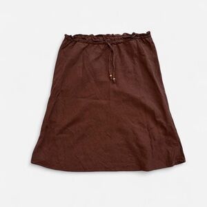 H&M Chocolate Brown A-Line Skirt